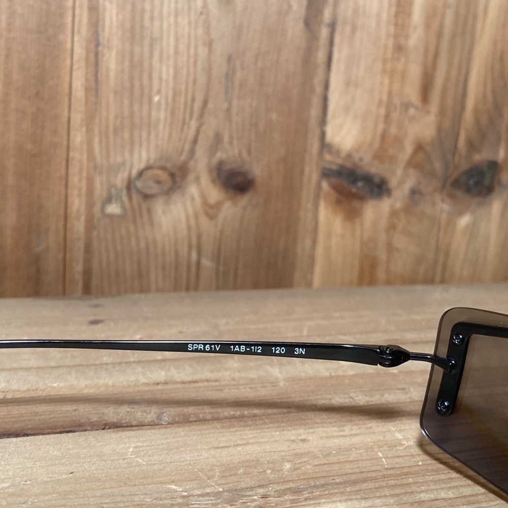 Prada Rectangle Sunglasses Black - image 6